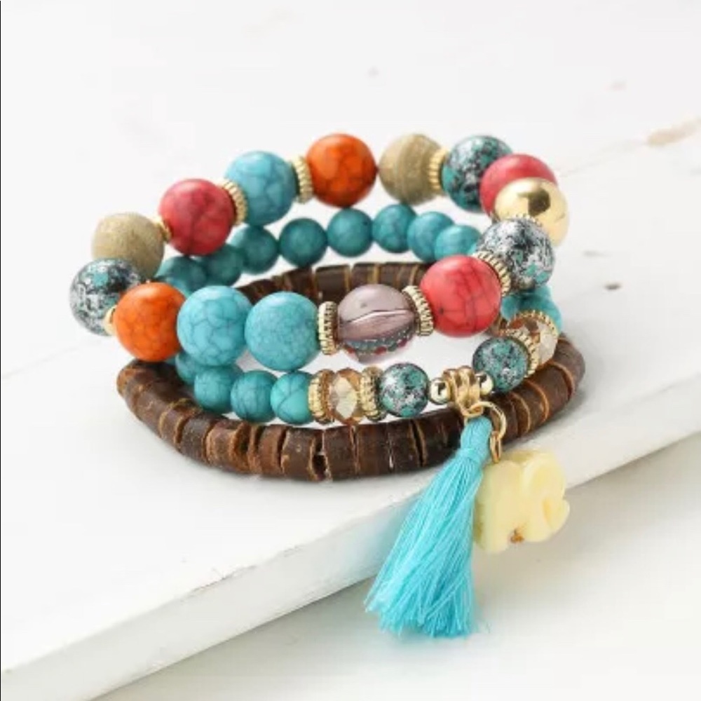 Bracelets. Beads.